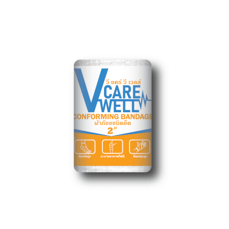 ผ้าก๊อซ V CARE V WELL ชนิดยืด ขนาด 2 นิ้ว_0